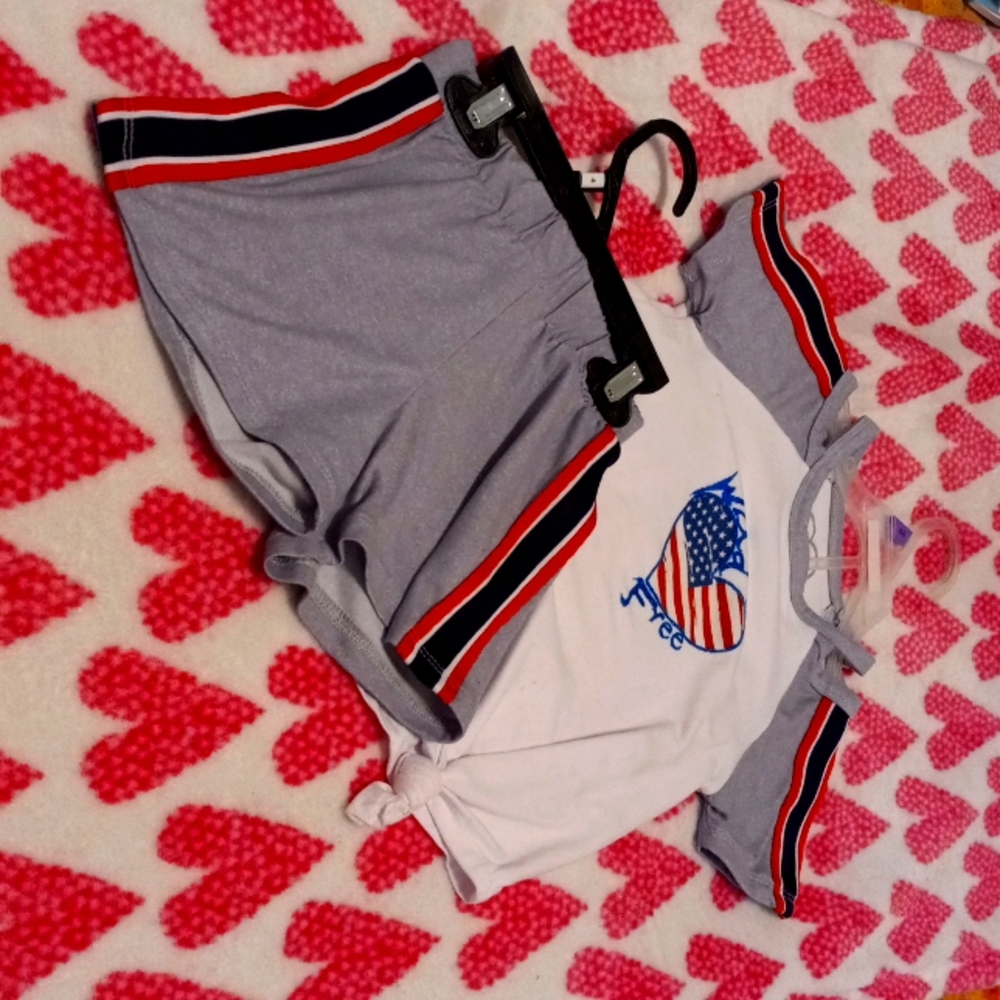 4th of July matching set size small (4)